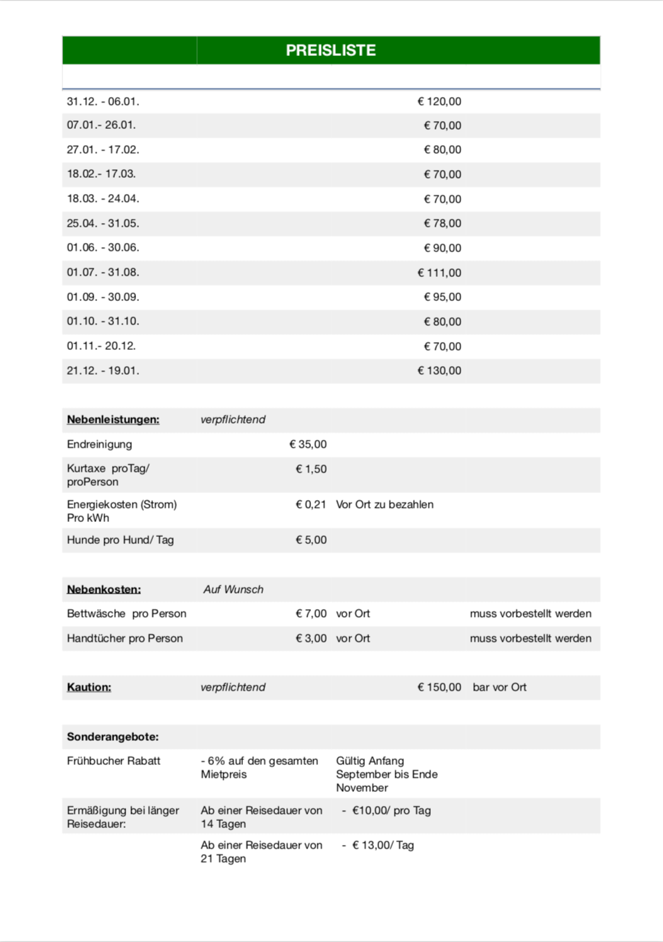 preise
